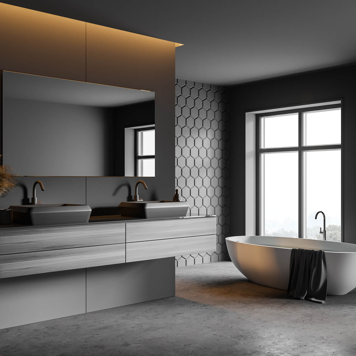 Before and after luxury bathroom renovation in Ottawa's Glebe showing marble tile installation and custom vanity